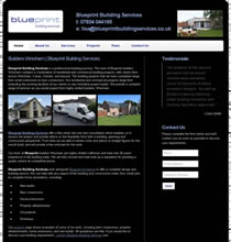 Web design Stoke-on-Trent - Blueprint Building Services website design, Staffordshire